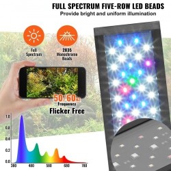 LED-akvaariovalo ABS-runkoinen 22 W 76,5 cm täyden spektrin valaistus