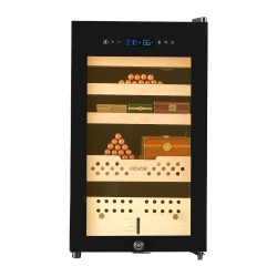 Sähköinen sikarihumidor 70 l 400 sikaria lämpö ja kosteudensäätö setripuun hyllyt