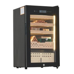 Sähköinen sikarihumidor 70 l 400 sikaria lämpö ja kosteudensäätö setripuun hyllyt