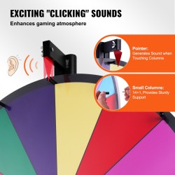 Onnenpyörä 24 tuumaa 14 kenttää kuivapyyhittävä pinta tukeva jalusta