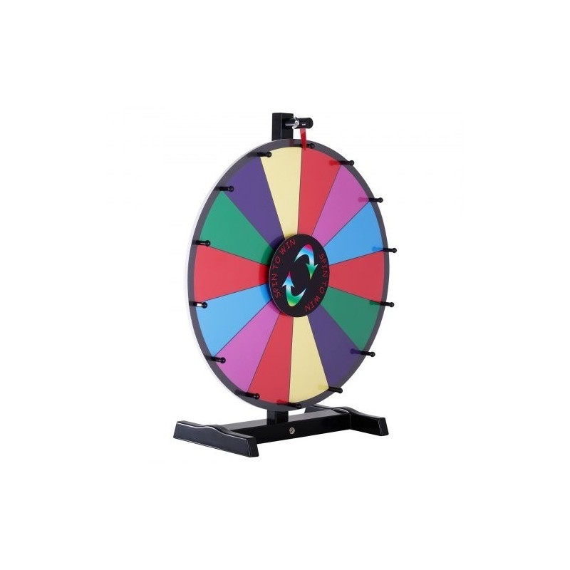 Pöytämallinen onnenpyörä 18 tuumaa 14 kenttää kuivapyyhittävä pinta 2 tussia magneettinen laakeri