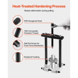 Laakerinvetosarja 14-osainen karkaistu teräs 50 mm ja 70 mm leuat 5 tonnia