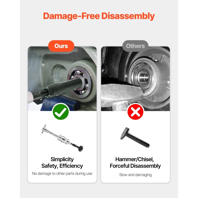 16-osainen sisälaakerien ulosvetosarja karkaistu Cr40-teräs holkit 6–59 mm