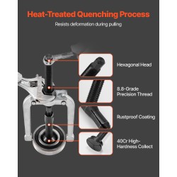 16-osainen sisälaakerien ulosvetosarja karkaistu Cr40-teräs holkit 6–59 mm