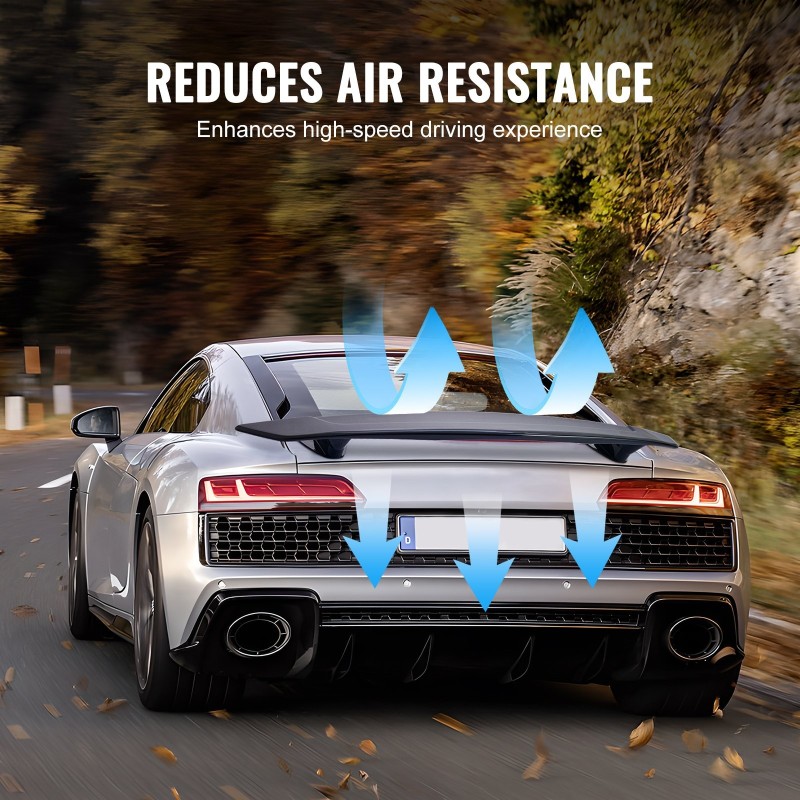 Takaspoileri ABS-muovista 1175 mm kiiltävän musta yleismalli sedaneihin ja coupéihin