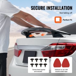 Takaspoileri ABS-muovista 1175 mm kiiltävän musta yleismalli sedaneihin ja coupéihin