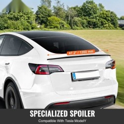 Takaspoileri 1200 mm ABS-muovinen Tesla Model Y mattamusta uunipoltettu pinta