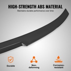 Takaspoileri ABS-muovi 1230 mm kiiltävä musta BMW F30 2012–2018