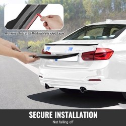 Takaspoileri ABS-muovi 1230 mm kiiltävä musta BMW F30 2012–2018