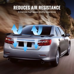 Takaspoileri ABS-muovi 1470 mm kiiltävä musta urheilullinen muotoilu 2018–2023 Camry-malleihin