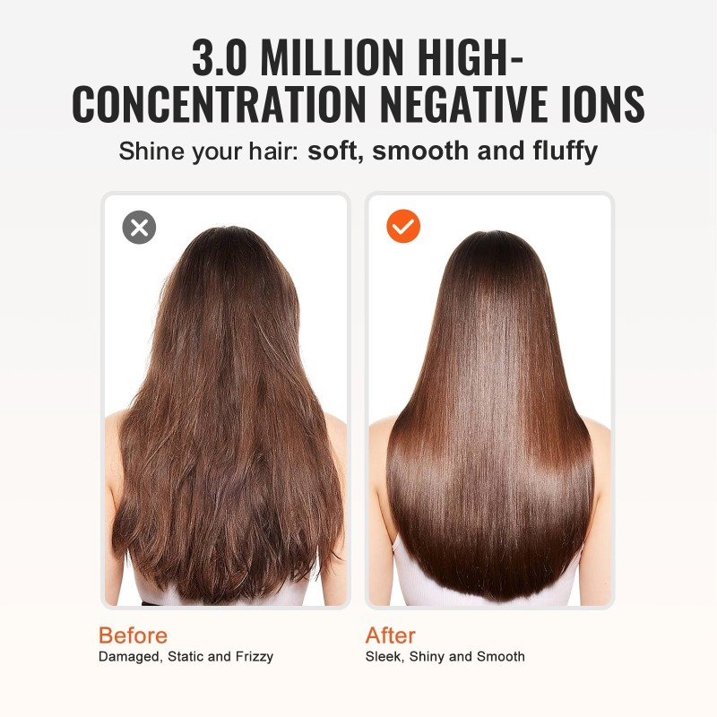 Hiustenkuivaaja muovikuori harjaton 108000 kierrosta 3 miljoonaa ionia 3 lämpöä 3 nopeutta