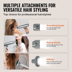 Hiustenkuivaaja muovikuori harjaton 108000 kierrosta 3 miljoonaa ionia 3 lämpöä 3 nopeutta