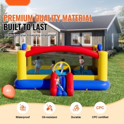 Ilmatäytteinen pomppulinna ulkokäyttöön 190T vuori 840D oxford-kangas liukumäki 3–10-vuotiaille