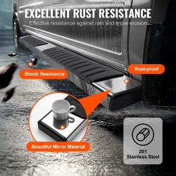 Astinlaudat 201 ruostumaton teräs 152 mm 2 kpl neljän ovan Ford malleihin