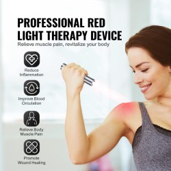 Käsikäyttöinen punavalolaite nivelille ja lihaksille 3 aallonpituutta 630 660 850