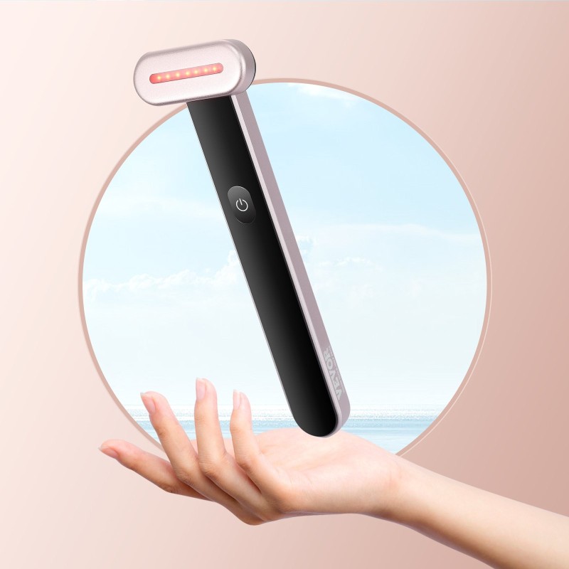 LED-valoterapiahoitolaite 7-värinen lämpöhoito mikrovirtavärinähieronta kasvoille ja kaulalle