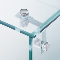 Jäähdytettävä työtasoinen mausteasema 304 ruostumaton teräs 8 astiaa lasisuoja