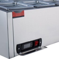 Jäähdytetty maustepiste työtasolle 8 kpl 1 6 astioita 304 ruostumatonta terästä PC kansilla