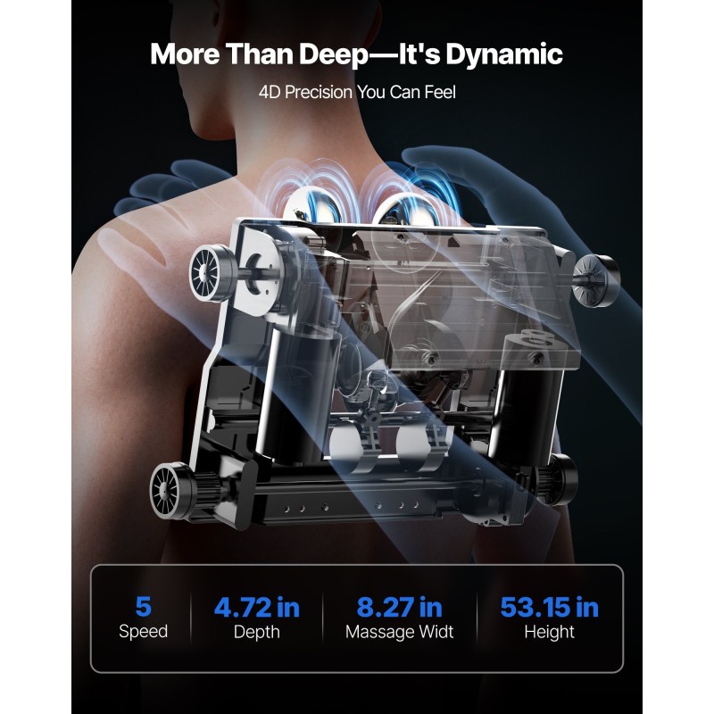 Hierontatuoli 4D SL-kisko nollapainovoima 36 ilmatyynyä tekoäly-ääniohjaus lämmitys