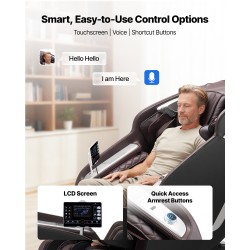 Hierontatuoli 4D SL-kisko nollapainovoima 36 ilmatyynyä tekoäly-ääniohjaus lämmitys