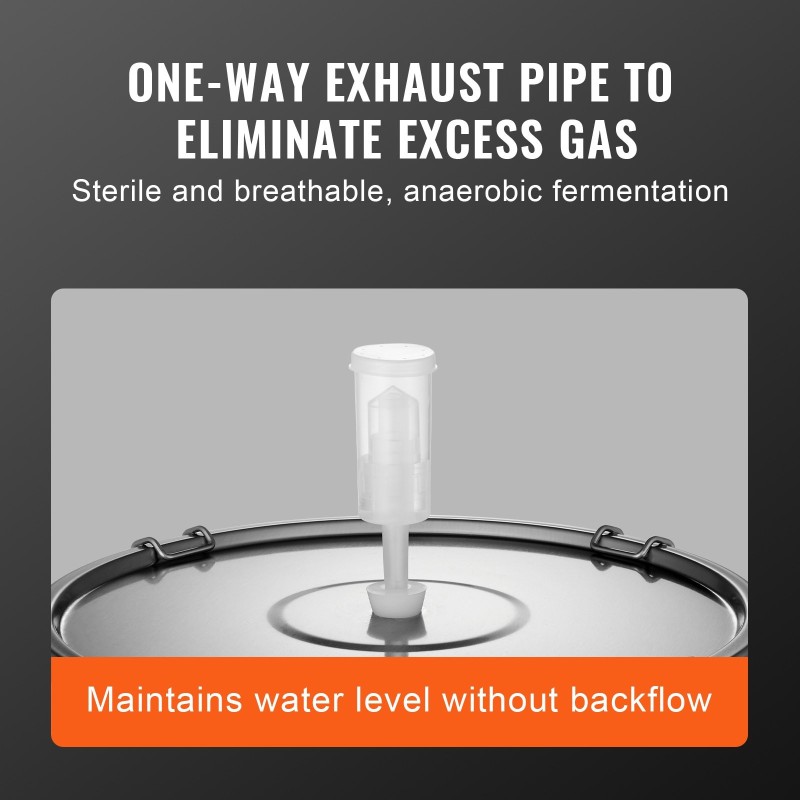 Käymisastia 30 l elintarvikelaatuisesta 304-ruostumattomasta teräksestä kansi hana lämpömittari