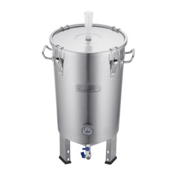 Käymisastia 30 l elintarvikelaatuisesta 304-ruostumattomasta teräksestä kansi hana lämpömittari