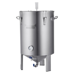 Käymisastia 304 ruostumattomasta teräksestä 60 l sisäänrakennetulla lämpömittarilla ja tiiviillä kannella