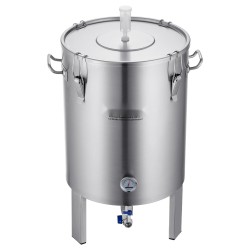 Käymisastia 304-ruostumattomasta teräksestä 60 l sisäänrakennetulla lämpömittarilla ja tiiviillä kannella