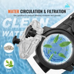 Allaspumppu PP runko 2.5HP 1900W 454 L/min 16 m nostokorkeus maanpäällisille altaille