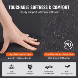 Taitettava hierontapöytä 76 cm leveä pyökkirunko PU-nahka 63 mm pehmuste