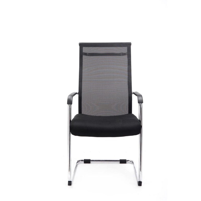 Tyylikäs ergonominen vierailutuoli verkkoselkänojalla ja pehmustetulla istuimella