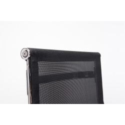 Tyylikäs ergonominen vierailutuoli verkkoselkänojalla ja pehmustetulla istuimella