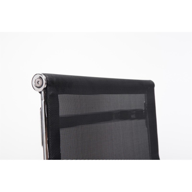 Tyylikäs ergonominen vierailutuoli verkkoselkänojalla ja pehmustetulla istuimella