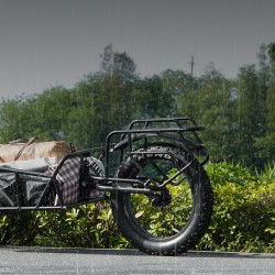 Polkupyörän tavaraperäkärry hiiliteräsrunko 32-kilogramman kantavuus 20-tuumaiset pyörät