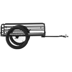 Pyörän tavaravaunu hiiliteräsrunko 125 kg kantavuus taitettava 20 tuuman pyörät yleiskiinnike pikalukitus