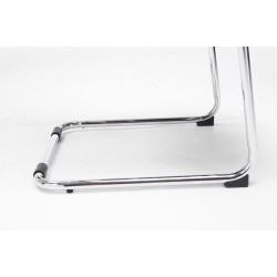 Tyylikäs ergonominen vierailutuoli verkkoselkänojalla ja pehmustetulla istuimella