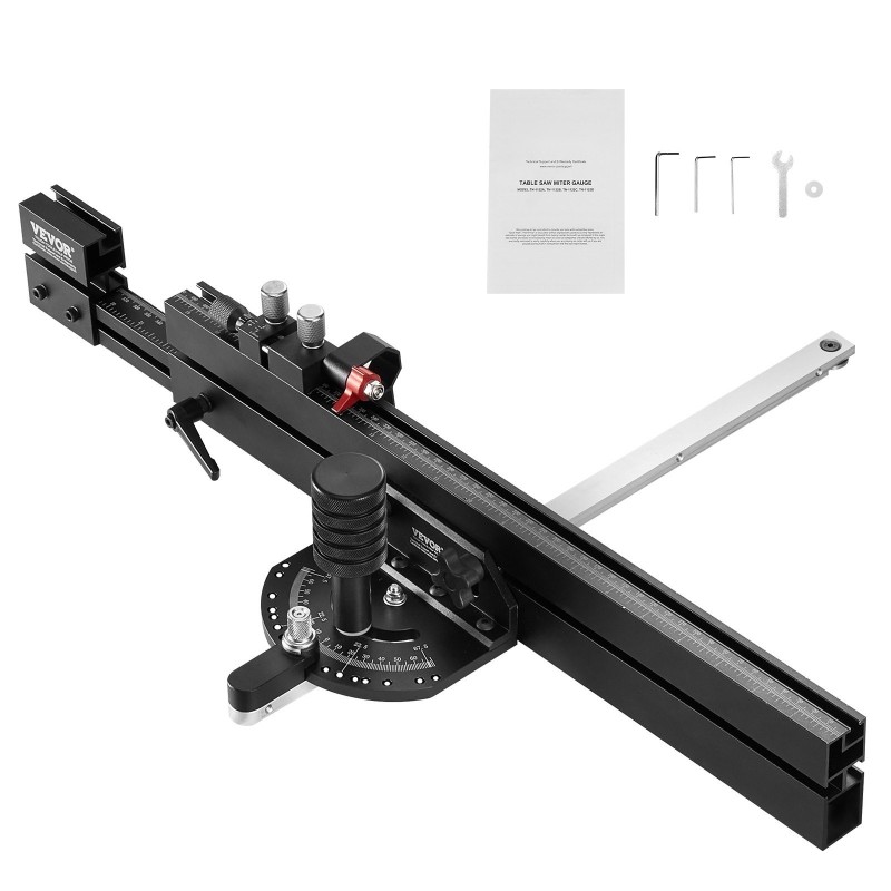 Jiiriura pöytäsahaan alumiiniseos 19x9,5mm ura 48–89cm ohjain 15 pysäytyspistettä