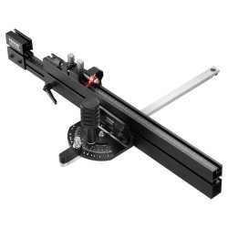 Jiiriura pöytäsahaan alumiiniseos 19x9,5mm ura 48–89cm ohjain 15 pysäytyspistettä