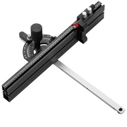 Jiiriohjain pöytäsahalle alumiiniseos 19x9 5 mm ura 45 7 cm 15 pysäytystä