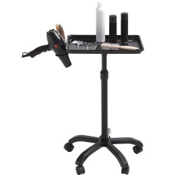 Rullaava salonkitarjovaunu kylmävalssattu teräs musta korkeussäädettävä 30–43 tuumaa 5 pyörää 2 lukittavaa