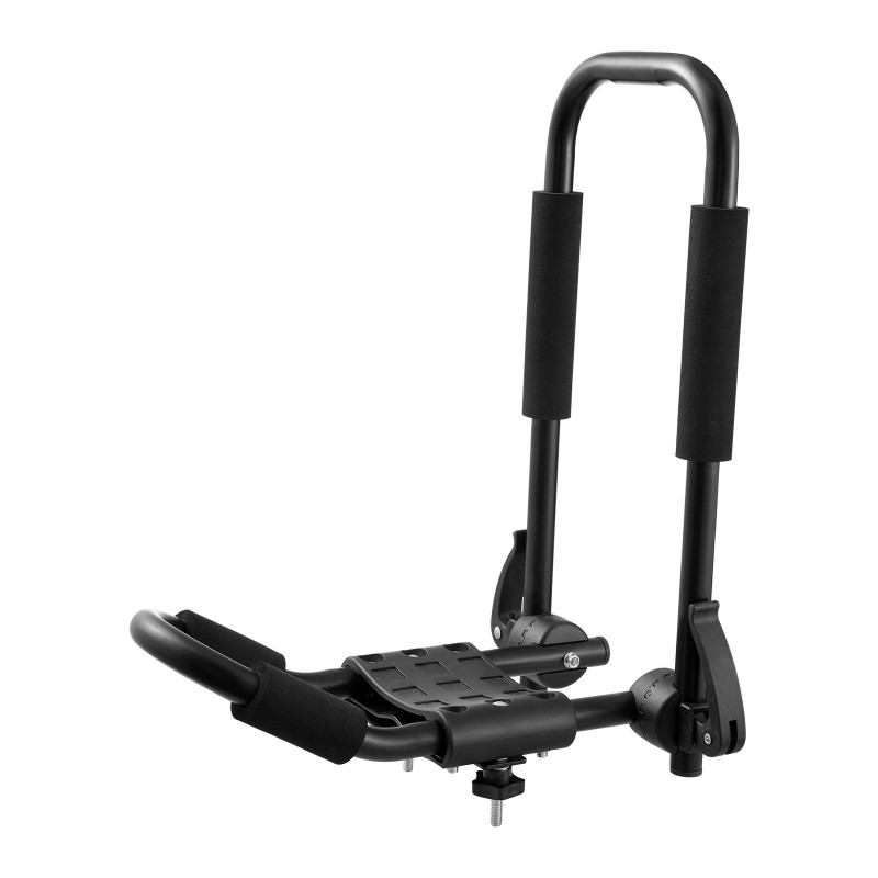 Kajakkiteline J-muotoinen seosteräs neljä telinettä kahdelle kajakille taittuva