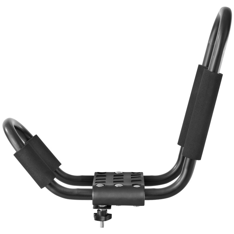 J-muotoinen kajakin kattoteline 2 kpl seosterästä pehmustettu yhdelle kajakille