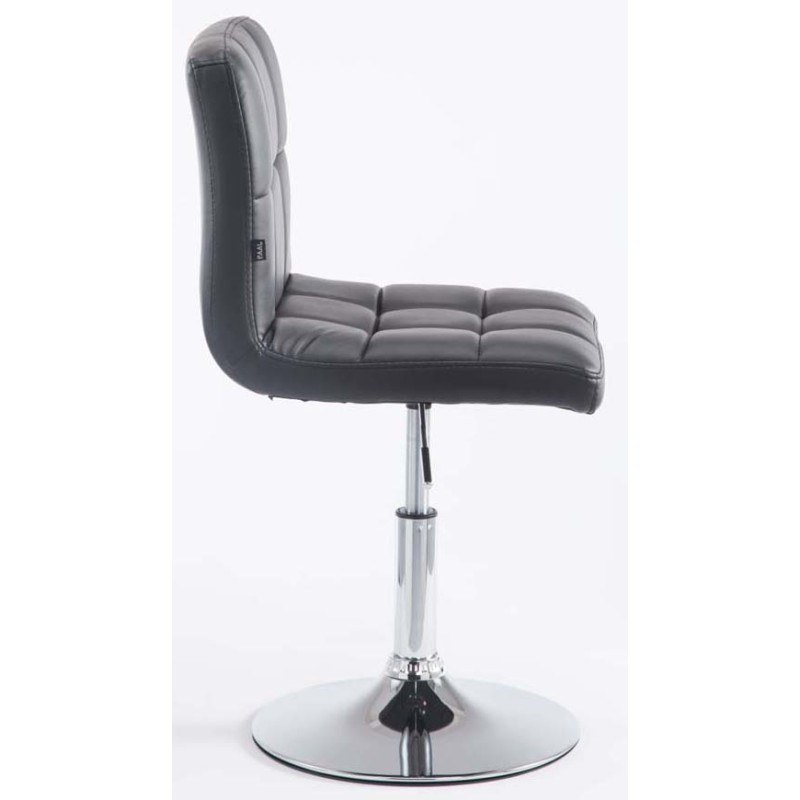 Palma V2 säädettävä baarituolipari keinonahkaa krominvärisellä rungolla