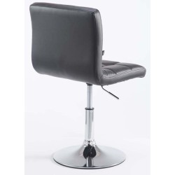 Palma V2 säädettävä baarituolipari keinonahkaa krominvärisellä rungolla