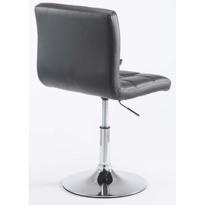 Palma V2 säädettävä baarituolipari keinonahkaa krominvärisellä rungolla