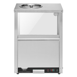 Nacho sipsien lämpökaappi 80 l ruostumaton teräs karkaistu lasi kuiva kuumailmalämmitys ammattikäyttöön