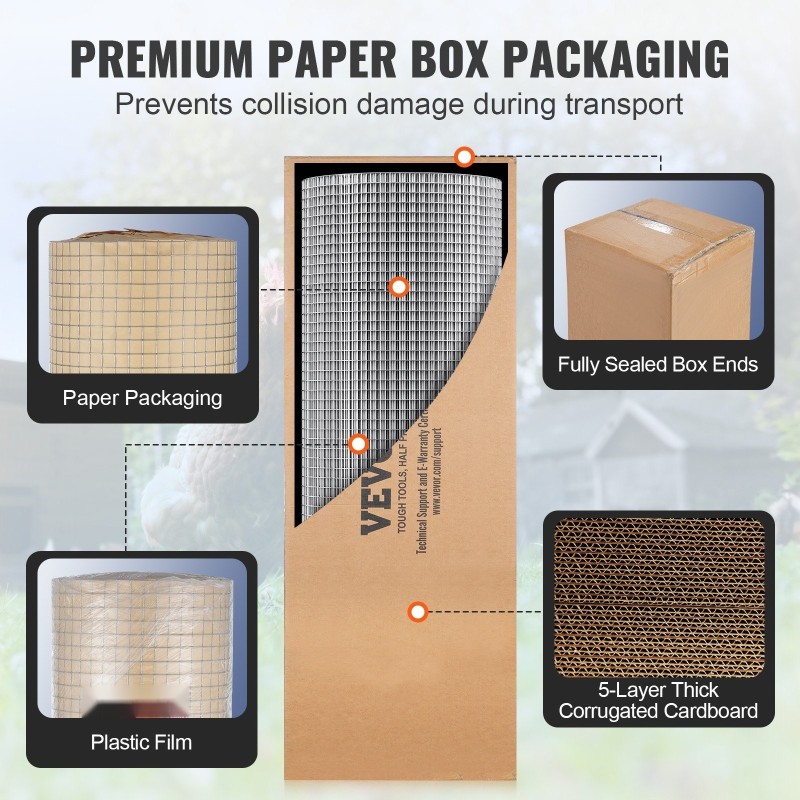 Hitsattu kuumasinkitty teräsverkkorulla 610 mm 30,48 m 12,7 mm silmäkoko puutarhaan