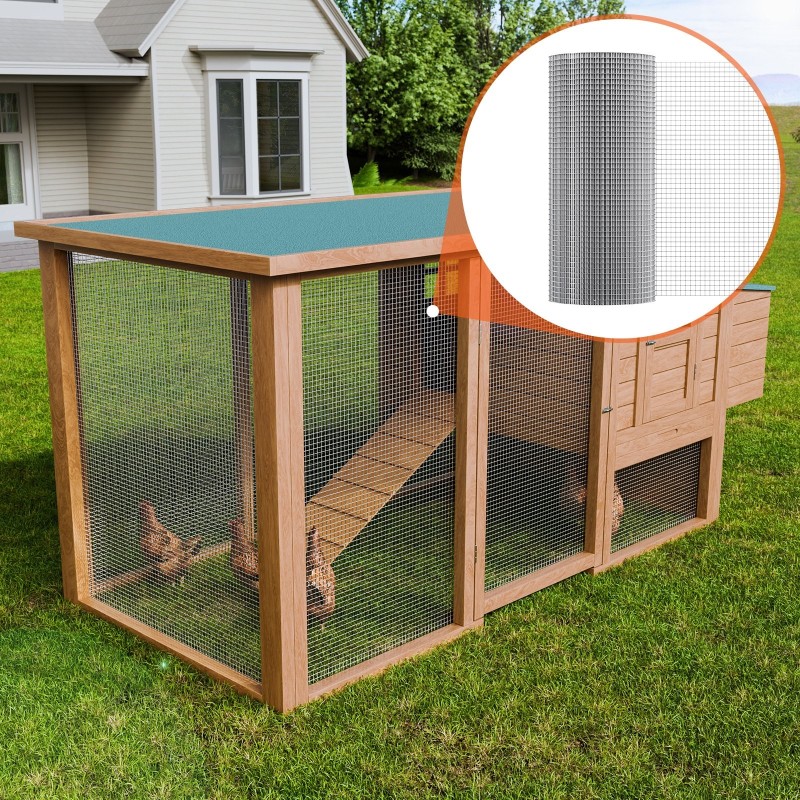 Hitsattu kuumasinkitty teräsverkkorulla 610 mm 30,48 m 12,7 mm silmäkoko puutarhaan