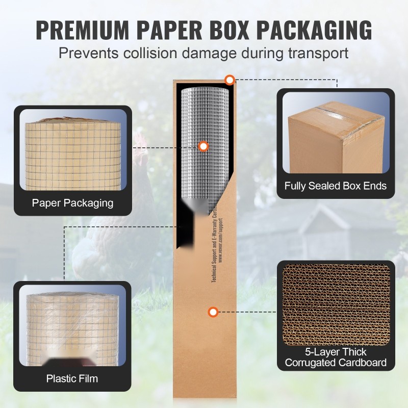 Kuumasinkitty teräslankaverkko 1220 mm x 15,24 m 12,7 mm kanaverkko