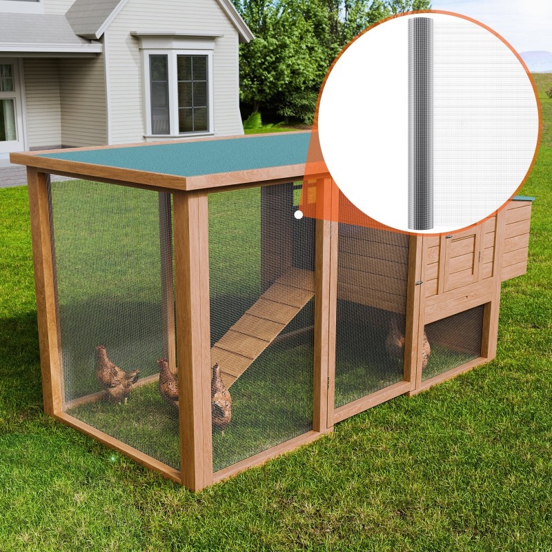 Kuumasinkitty rullaverkko sinkitty teräslanka 1220 mm 15,24 m 6,35 mm silmäkoko